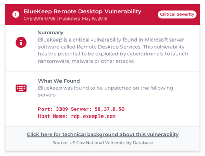 BlueKeep Remote Desktop Vulnerability