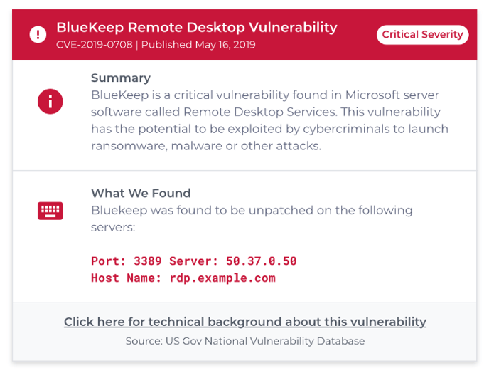 [DIAGRAM] BlueKeep Remote Desktop Vulnerability Alert
